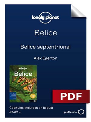 cover image of Belice 1. Belice septentrional